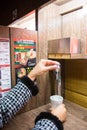 OSAKA, JAPAN - NOVEMBER 18, 2017 : Ichiran Ramen resturant at Do