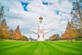 Tower of the sun is a famous landmark in Expo`70 commemorative park.