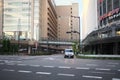 Busy commercial area of north of JR Osaka station or Hankyu Umeda station in the morning.