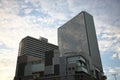 Busy commercial area of north of JR Osaka station or Hankyu Umeda station in the morning.