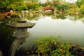 The Osaka Japanese Gardens in Grant Park, Chicago Royalty Free Stock Photo