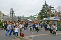 Amity village theme outdoor park at Universal Studios Japan in Osaka, Japan