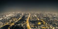 Osaka Night View from Abeno Harukas in Abeno Ward, Osaka, Japan. Royalty Free Stock Photo