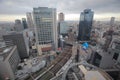 Osaka sightseeing view from hev five ferris wheel