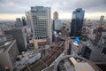 Osaka sightseeing view from hev five ferris wheel