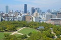 Osaka Skyline Seen From Osaka Castle Japan 2016