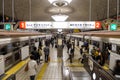 Osaka subway at rush hour