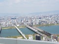 Osaka Umeda Sky Building view from the top.