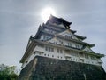 Osakajo Great White Castle in Osaka, Japan