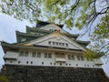 Osakajo Great White Castle in Osaka, Japan