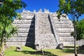 The Osario pyramid, Chichen Itza archeological site, Yucatan, Mexico Royalty Free Stock Photo