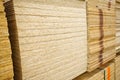 OSB board. sheet material is used in construction. hardware store. Royalty Free Stock Photo