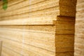 OSB board. sheet material is used in construction. hardware store. Royalty Free Stock Photo