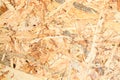 OSB board texture and background, made of brown wood chips sanded into a wooden chipboard. Close up view off MDF plywood Royalty Free Stock Photo