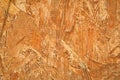 OSB plate consisting of pressed pine tree chips Royalty Free Stock Photo