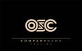 OSC Creative Unique Modern Letter Logo Design Royalty Free Stock Photo