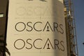 Oscar banner for the Academy Awards