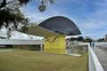 The Oscar Niemeyer Museum: the enigmatic building in this complex called `The Niemeyr`s Eye`. Curitiba, Brazil Royalty Free Stock Photo
