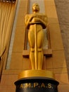 The Oscar statue at The Academy Awards