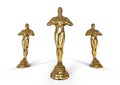 Oscar statue concept Royalty Free Stock Photo