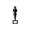 Oscar Statue icon vector isolated on white background, Oscar Statue sign , business illustrations