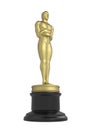 Oscar Statuette Isolated Royalty Free Stock Photo