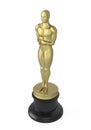 Oscar Statuette Isolated Royalty Free Stock Photo