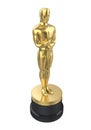 Oscar Statuette Isolated Royalty Free Stock Photo