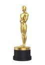 Oscar Statuette Isolated Royalty Free Stock Photo