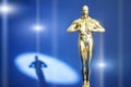 oscar trophy, cinematic awards ceremony Royalty Free Stock Photo