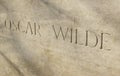 Oscar Wilde Tombstone Pere Lachaise cemetery Paris Royalty Free Stock Photo