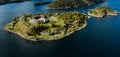 Oscarsborg Fortress in Oslofjorden, Norway Royalty Free Stock Photo