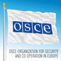 OSCE, Organization for Security and Co-operation in Europe flag, european organization