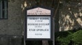 First United Methodist Church Sign, Osceola, Arkansas Royalty Free Stock Photo