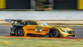 Mercedes-AMG GT3 by Schutz Motorsport during ADAC GT MASTER at Motorsport Arena in Germany. Royalty Free Stock Photo