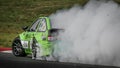 Greek racing driver Stavros Grillis driving the Toyota Corolla AE86