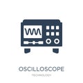 oscilloscope icon in trendy design style. oscilloscope icon isolated on white background. oscilloscope vector icon simple and