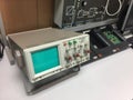 Oscilloscope on table laboratory