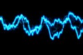 Oscilloscope trace to music