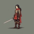 Ose Character Art With Fire Emblem Style And 16-bit Aesthetic