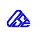 OSE letter logo creative design with vector graphic, OSE Royalty Free Stock Photo