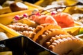 Osechi Ryori are traditional dishes enjoyed by Japanese people on New Year`s day.