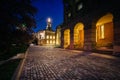 Osgoode Hall at night, in downtown Toronto, Ontario. Royalty Free Stock Photo