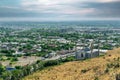 Osh cityscape as seen from Suleiman mountain, Kyrgyzstan Royalty Free Stock Photo