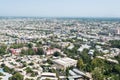 Panorama of Osh City view from Sulayman Mountain in Osh, Kyrgyzstan Royalty Free Stock Photo