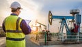 OSHA Inspection At Oil Royalty Free Stock Photo
