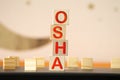 OSHA - Occupational Safety and Health Administration word concept
