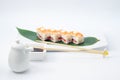 Oshi sushi with salmon Royalty Free Stock Photo
