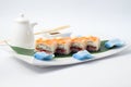 Oshi sushi with salmon Royalty Free Stock Photo