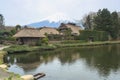 Oshino Hakkai a small village in the Fuji five lake region. Royalty Free Stock Photo